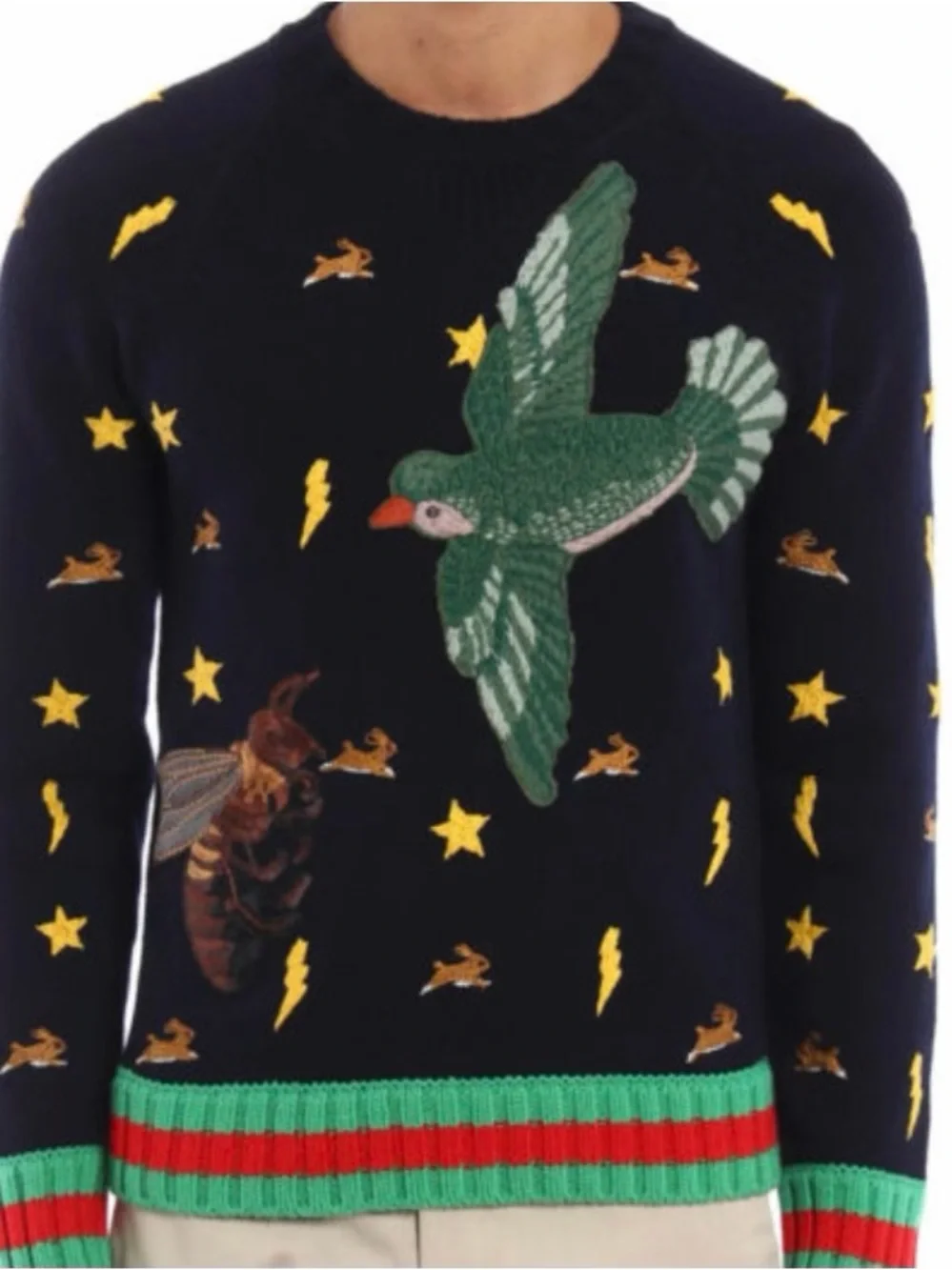 Gucci navy crewneck